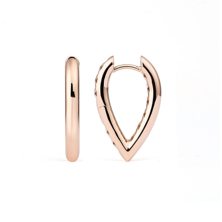 Drop Link Små (21 mm) 18K Rosaguld Hoops