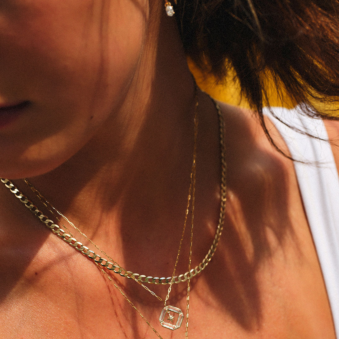 Métro Chain 9K Gold Necklace