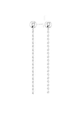 Cascade Nude 18K Whitegold Earrings w. Lab-Grown Diamonds
