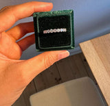 MEL 14K Hvidguld Ring m. Diamanter