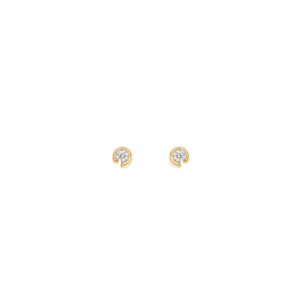 Mercy 18K Gold Studs w. 0.10 ct Diamond