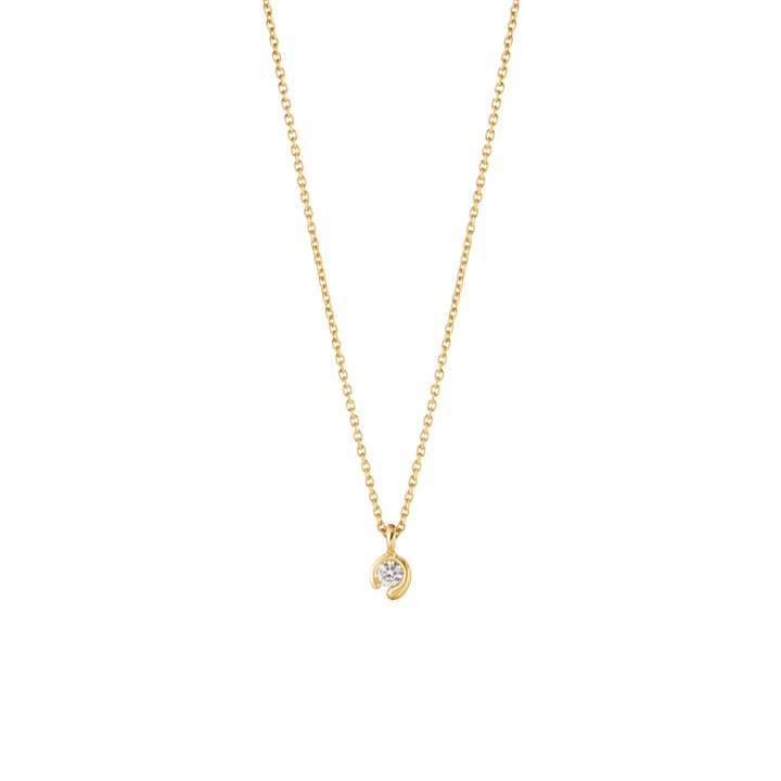 Mercy 18K Guld Halskæde m. 0.05ct Diamant