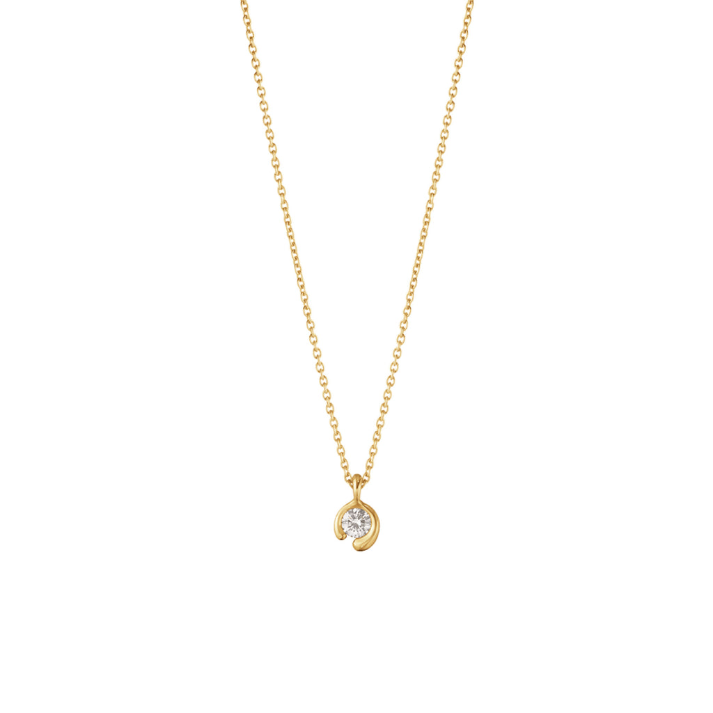 Mercy 18K Gold Necklace w. 0.10ct Diamond