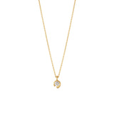 Mercy 18K Gold Necklace w. 0.10ct Diamond