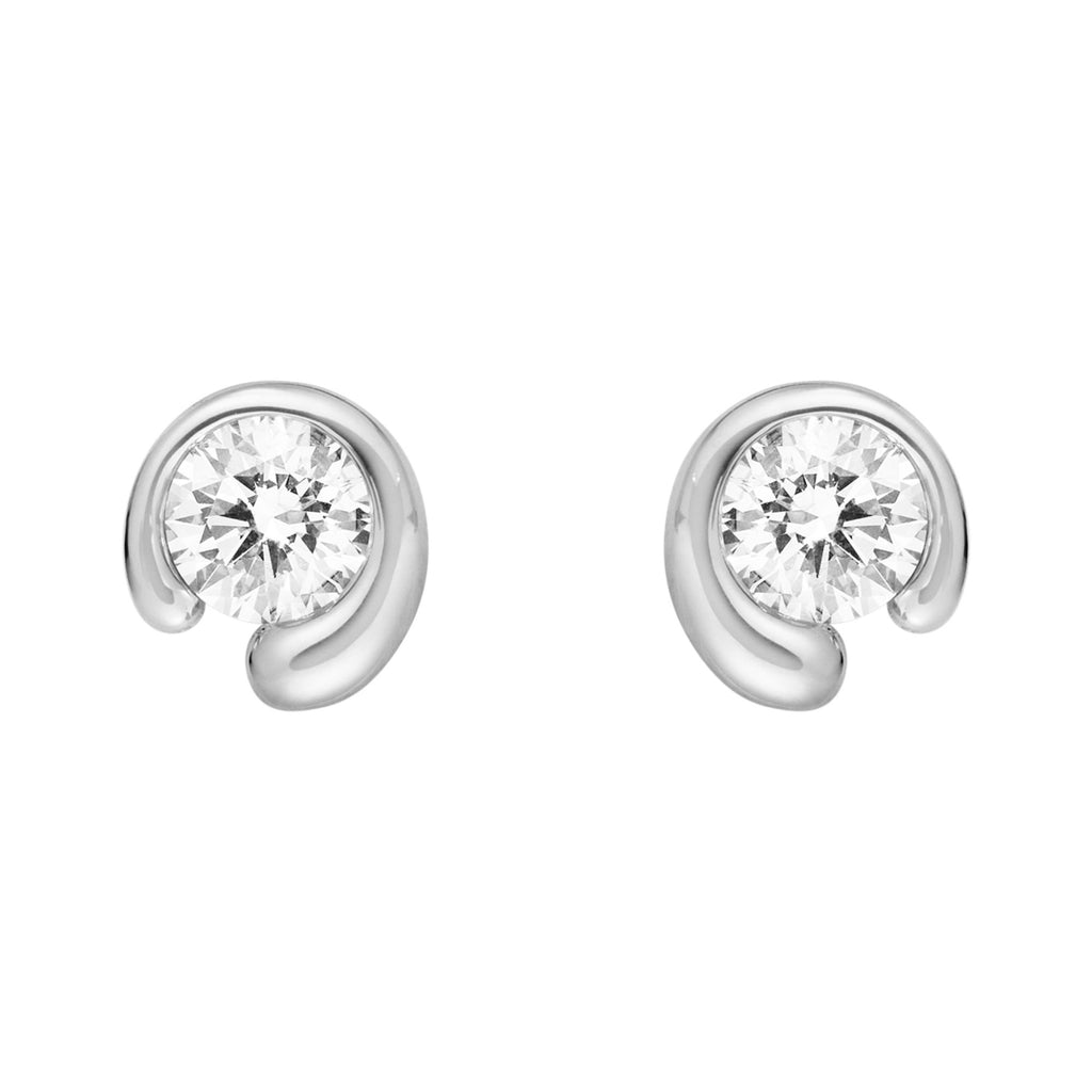 Mercy 18K Hvidguld Ørestikker m. 0.40 ct Diamanter