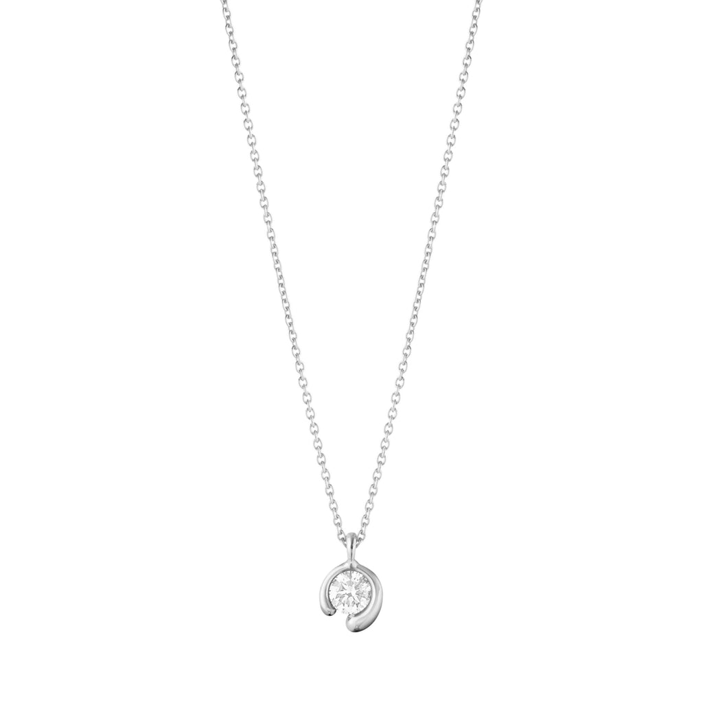 Mercy 18K White Gold Necklace w. 0.20 ct Diamond