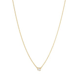 Signature Solitaire 18K Gold Necklace w. 0.05ct Diamond