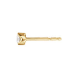 Signature 18K Gold Stud w. 0.10ct Diamond