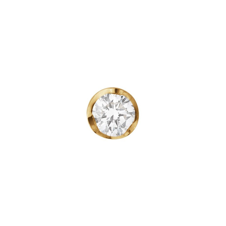 Signature Ohrstecker aus 18K Gold mit 0.10 ct. Diamant