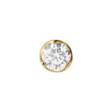 Signature 18K Gold Stud w. 0.20ct Diamond