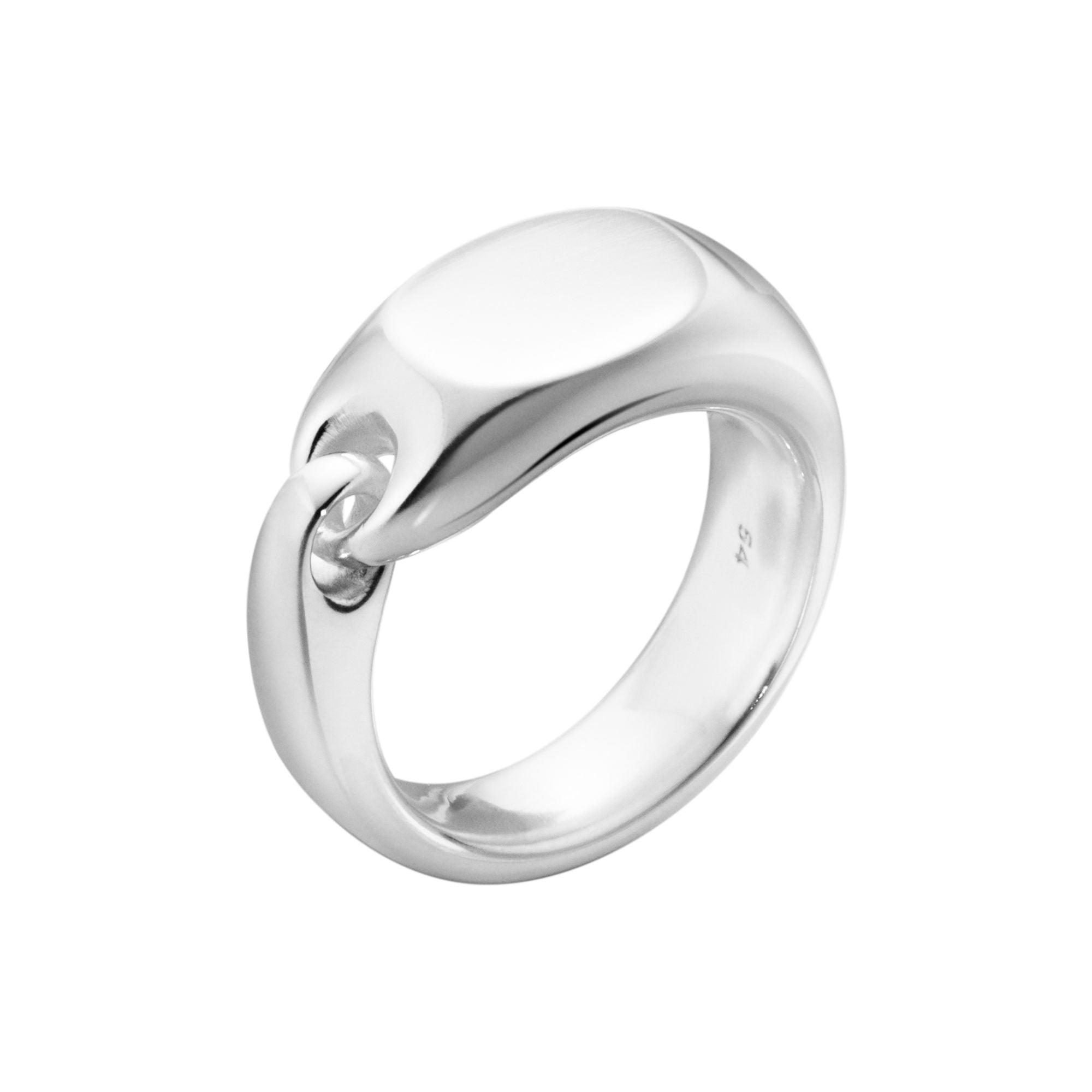 Reflektieren Sie Silber Signet Ring