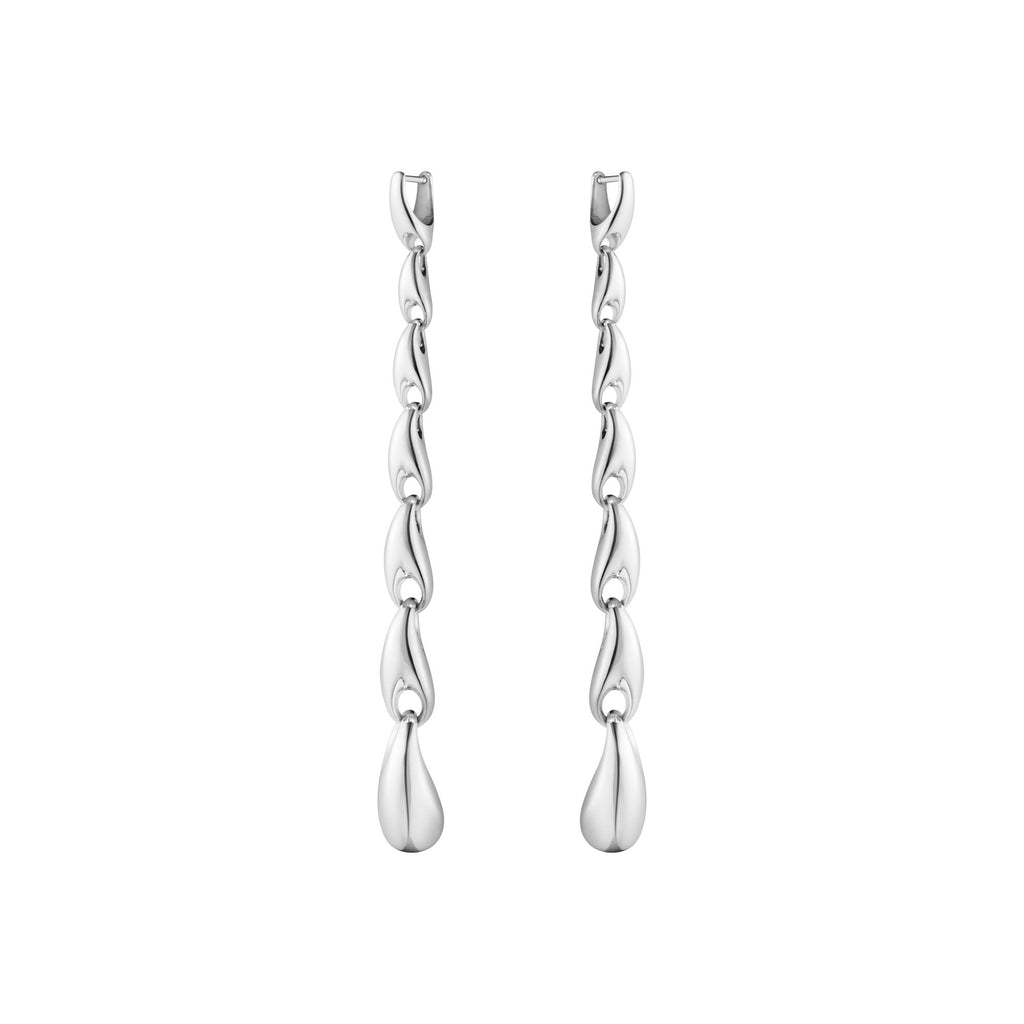 Reflect Extra Long Silver Earring
