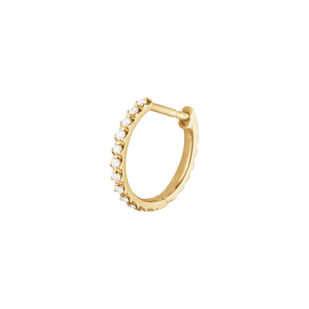 Signature 18K Guld Hoop m. 0.10ct Diamant
