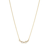 Signature 18K Gold Necklace w. 0.22ct Diamonds