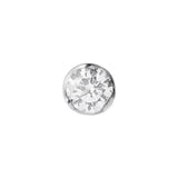 Signature 18K White Gold Stud w. 0.20ct Diamond