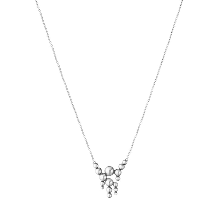 Moonlight Grapes Chandelier Silver Necklace