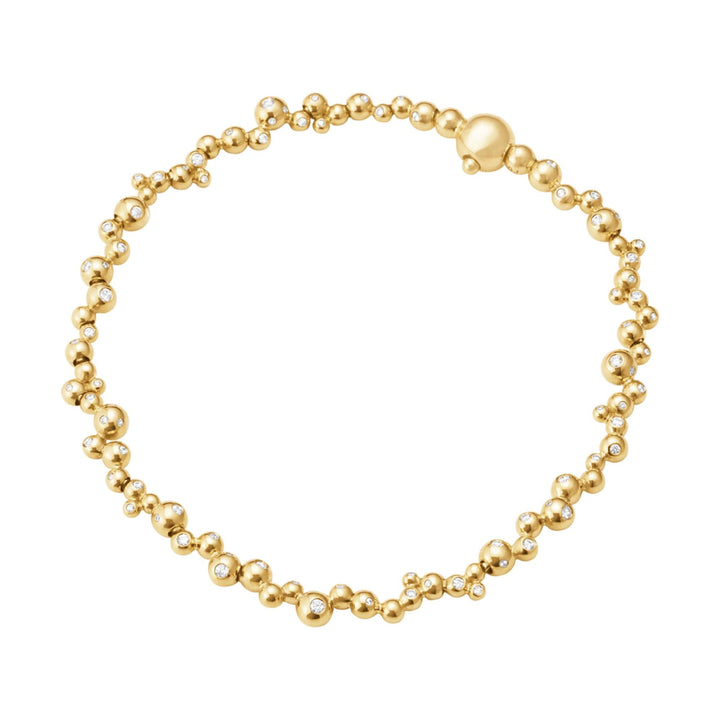 Moonlight Grapes schlankes 18K Gold-Armband mit Diamanten