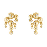 Moonlight Grapes 18K Kronleuchter Gold-Ohrringe mit Diamanten