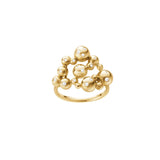 Moonlight Grapes 18K Guldperle Ring m. Diamanter