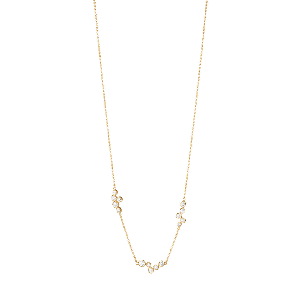 Signature 18K Guld Halskæde m. 0.47ct Diamanter