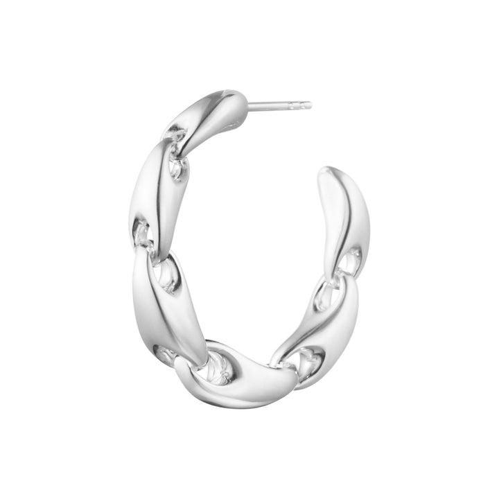 Reflect Large Silver Hoop