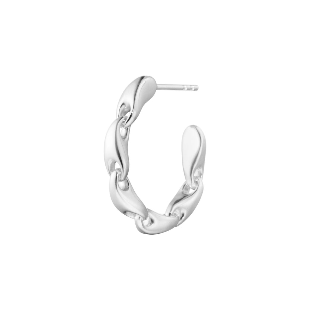 Reflect Small Silver Hoop