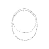 Reflect Long Silver Necklace
