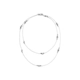 Moonlight Grapes Sautoir Silver 90cm Necklace