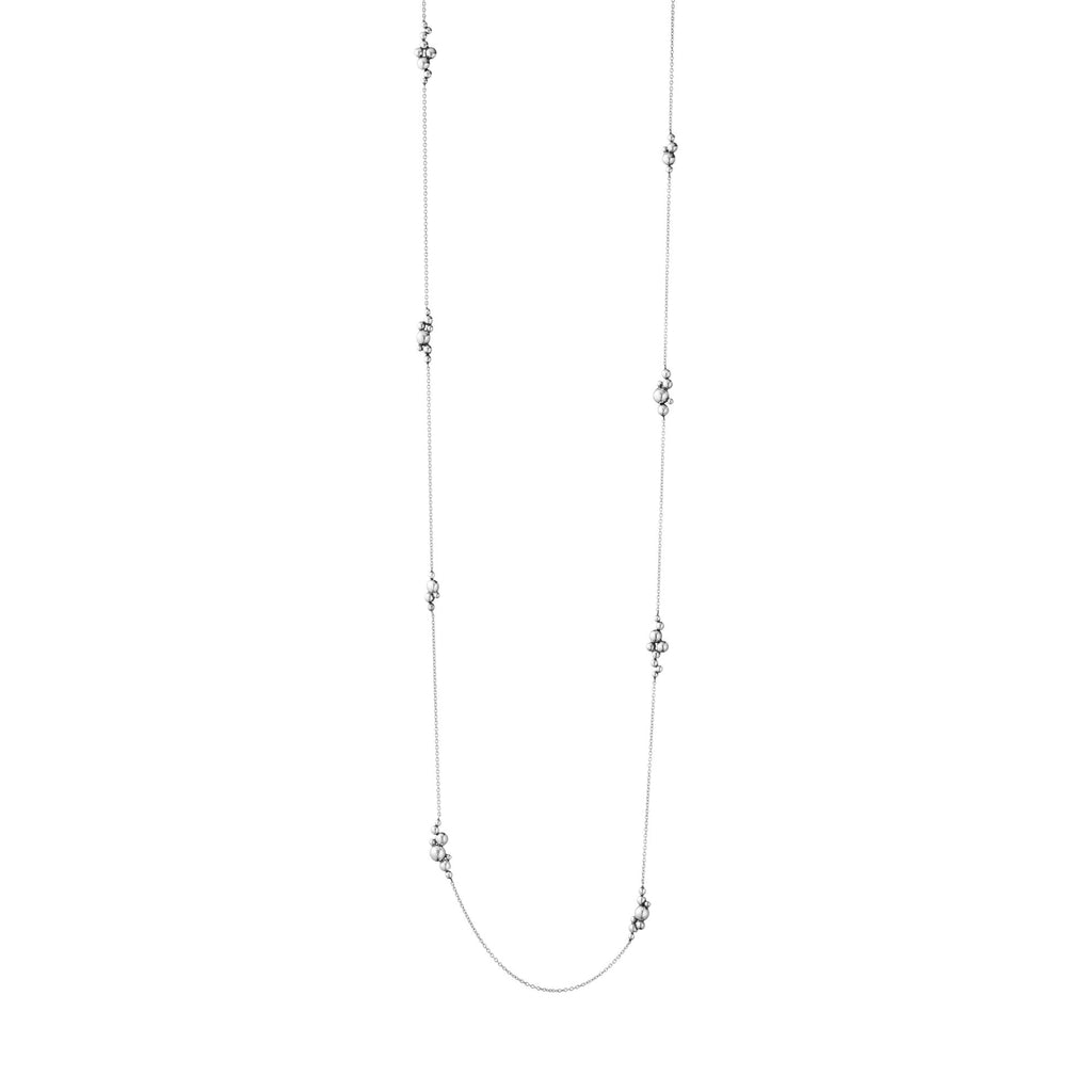 Moonlight Grapes Sautoir Silver 90cm Necklace
