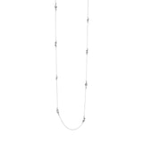 Moonlight Grapes Sautoir Silver 90cm Necklace
