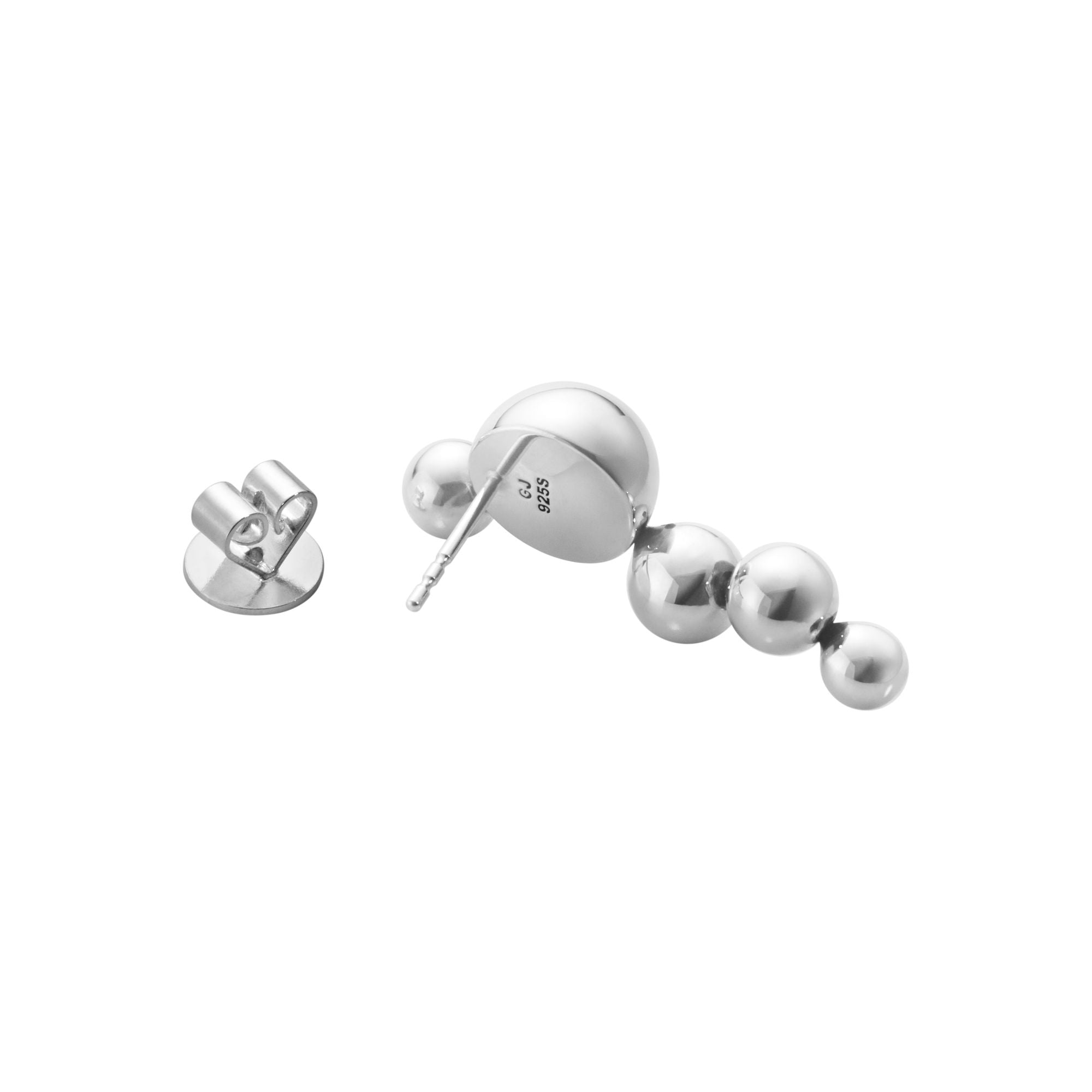 Moonlight Grapes Silver Earrings