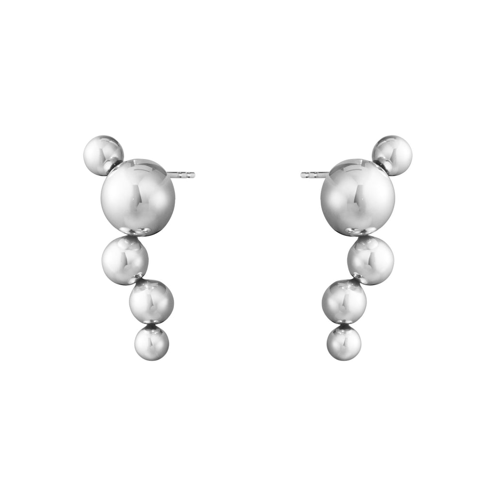 Moonlight Grapes Silver Earrings