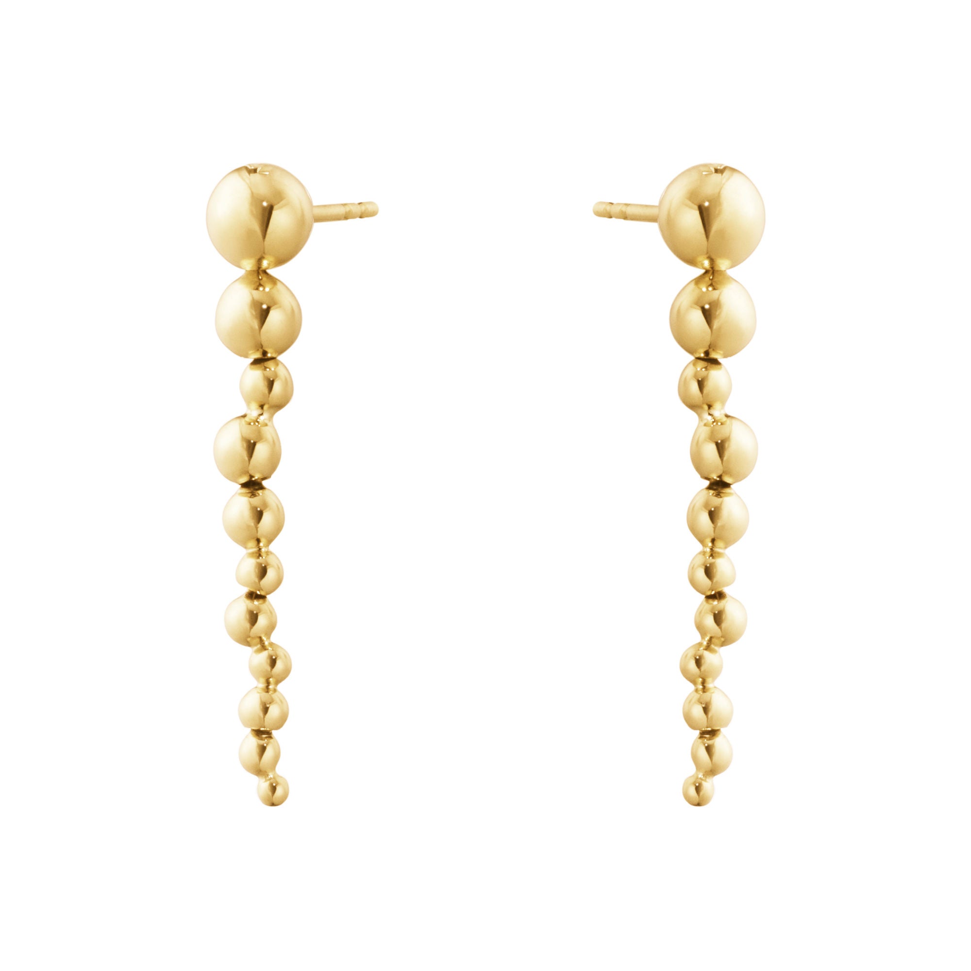 Moonlight Grapes 18K Gold Long Earrings