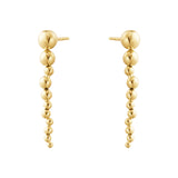Moonlight Grapes 18K Gold Long Earrings