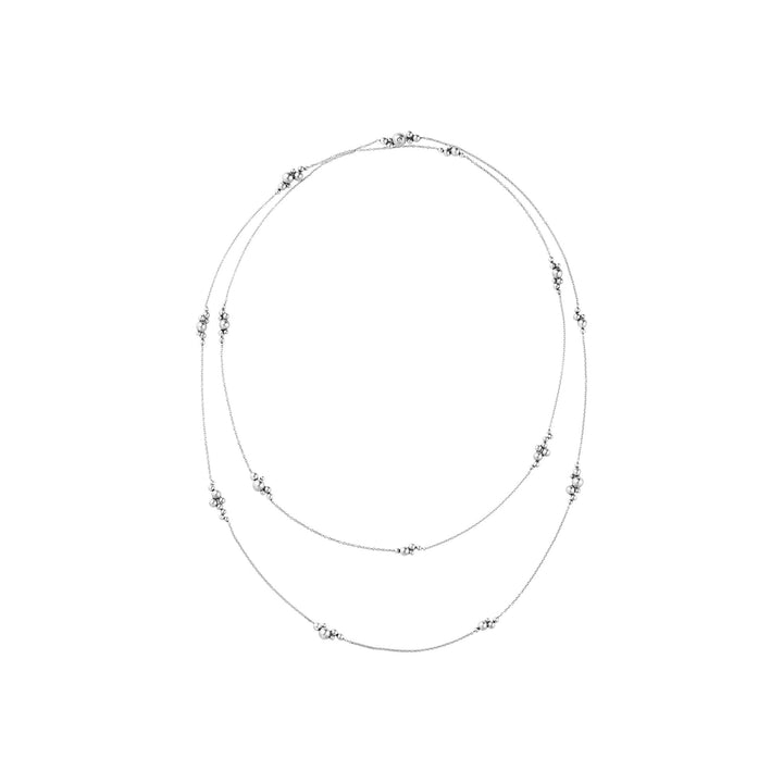 Moonlight Grapes Sautoir Silver 120cm Necklace