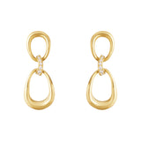 Offspring 18K Gold Earrings w. 0.05 ct. Diamonds