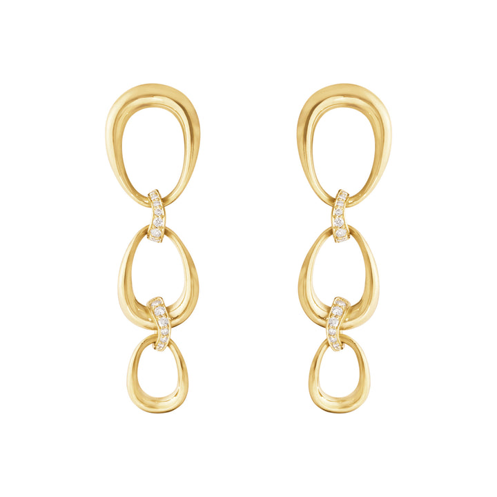Offspring 18K Gold Earrings w. 0.11 ct. Diamonds
