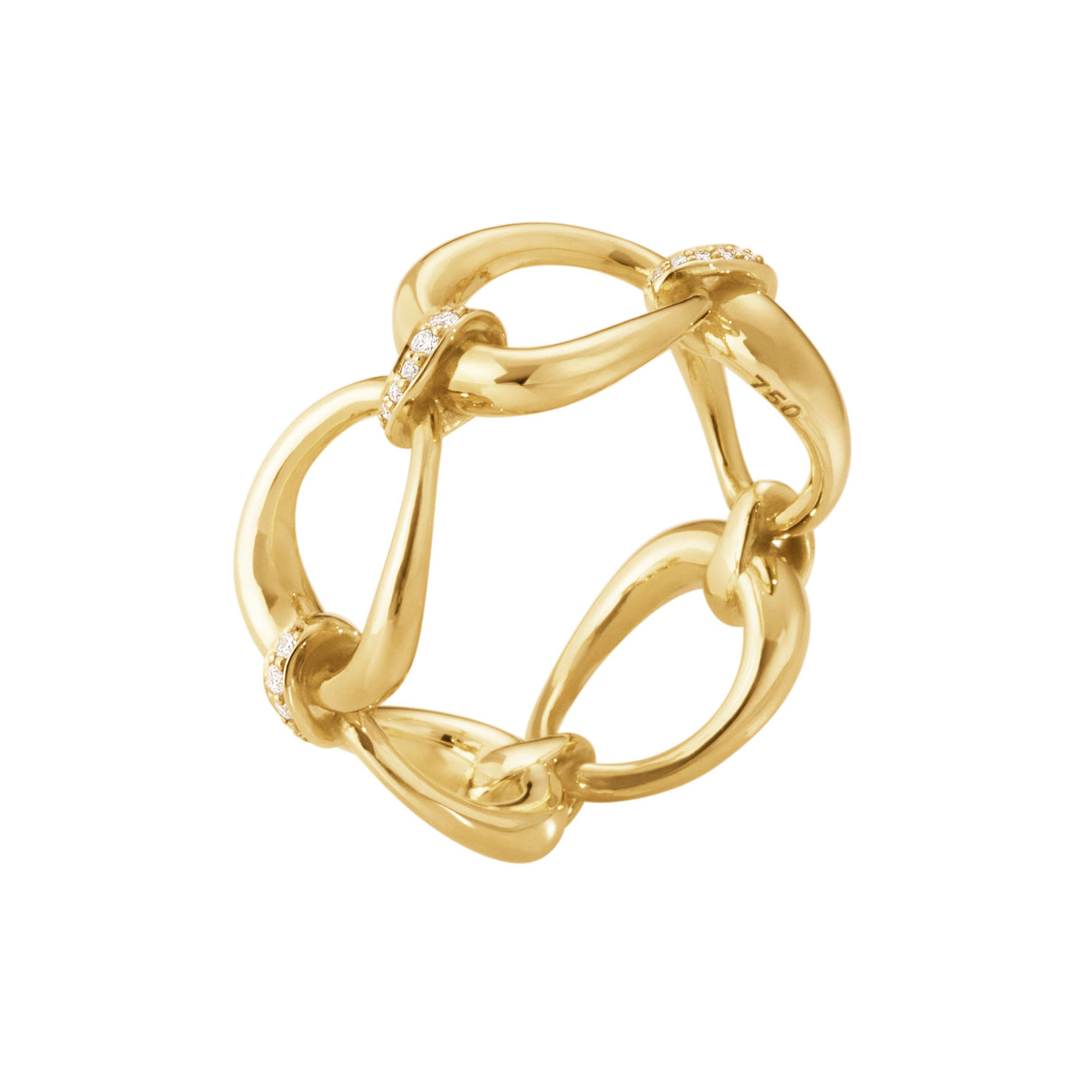 Offspring 18K Gold Ring w. 0.11 ct Diamonds