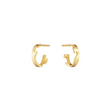 Fusion Small 18K Gold Hoops