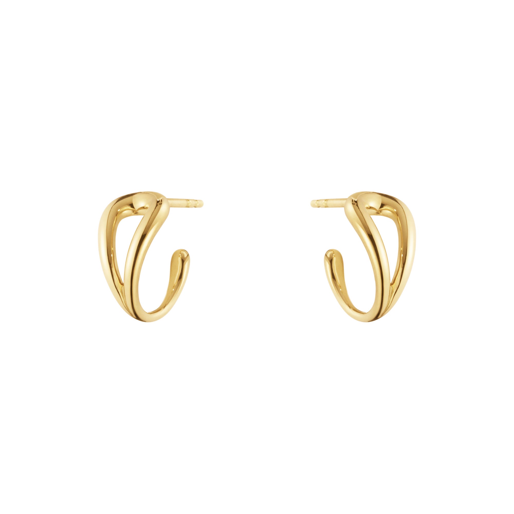 Mercy Swirl 18K Gold Hoops