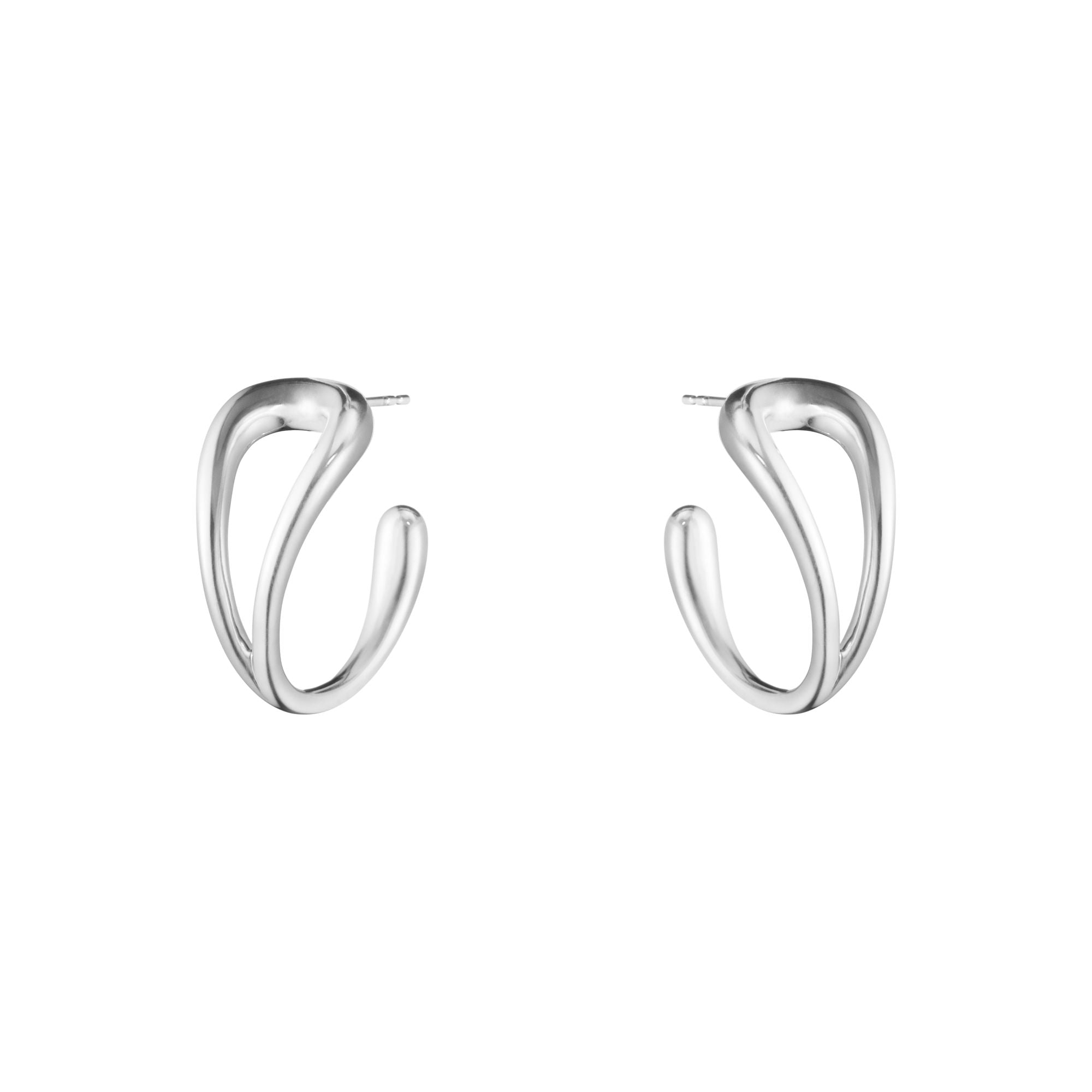 Mercy Swirl Silver Earrings