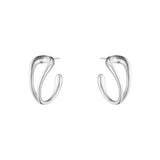 Mercy Swirl Silver Earrings