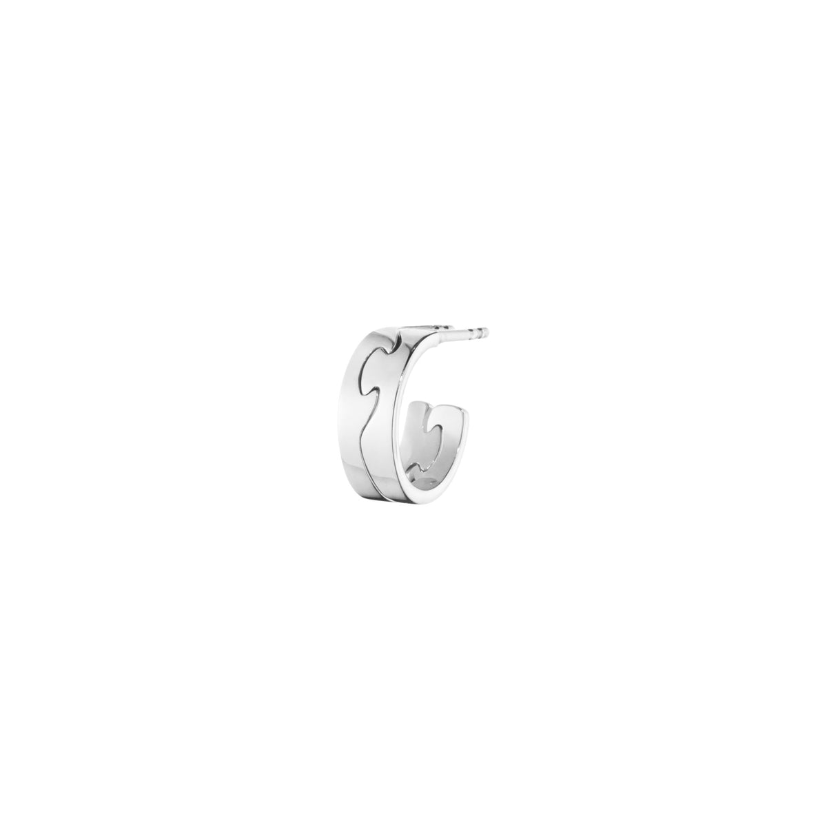 Fusion Small 18K Hvidguld Hoops