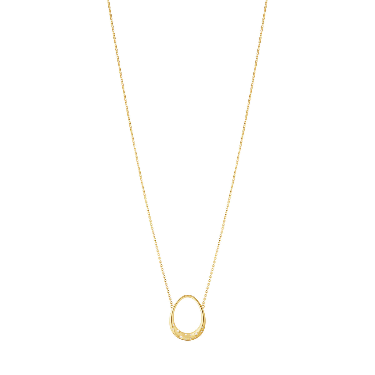 Offspring Small 18K Gold Pendant w. Diamonds