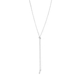 Reflect Lariat Silver Necklace