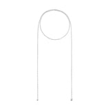 Reflect Lariat Silver Necklace