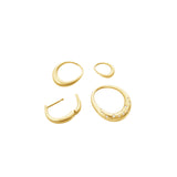 Offspring 18K Gold Earrings w. Diamonds
