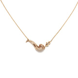 Unda 14K Gold Necklace w. Diamond