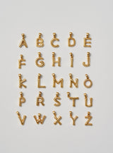 Helium Letter Gold Plated Pendant