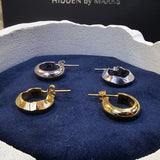 A. ICEBERG 18K GLOGTED HUGGIE OHRRINGEN